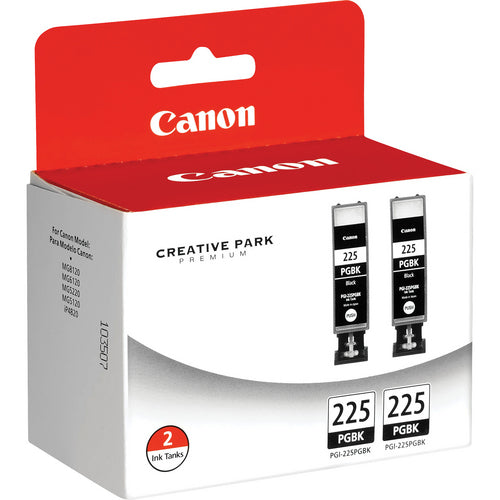4530B007 - Canon PGI-225 BLACK TWIN PACK - INK - CARTRIDGE - FOR IP4820, MG5220, MG5120, MG6120,