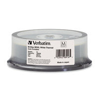 Verbatim VERBATIM M-DISC BDXL, 98915, 100GB, 4X, WHITE INKJET HUB PRINTABLE, 25PK SPINDLE