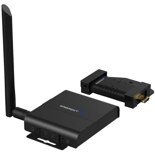 Sabrent DA-HDWE AV extender AV transmitter & receiver Black