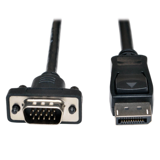 P581-006-VGA-V2 - Tripp Lite 6FT DISPLAYPORT TO VGA / DP TO VGA ADAPTER ACTIVE CONVERTER WITH LATCHES TO HD15