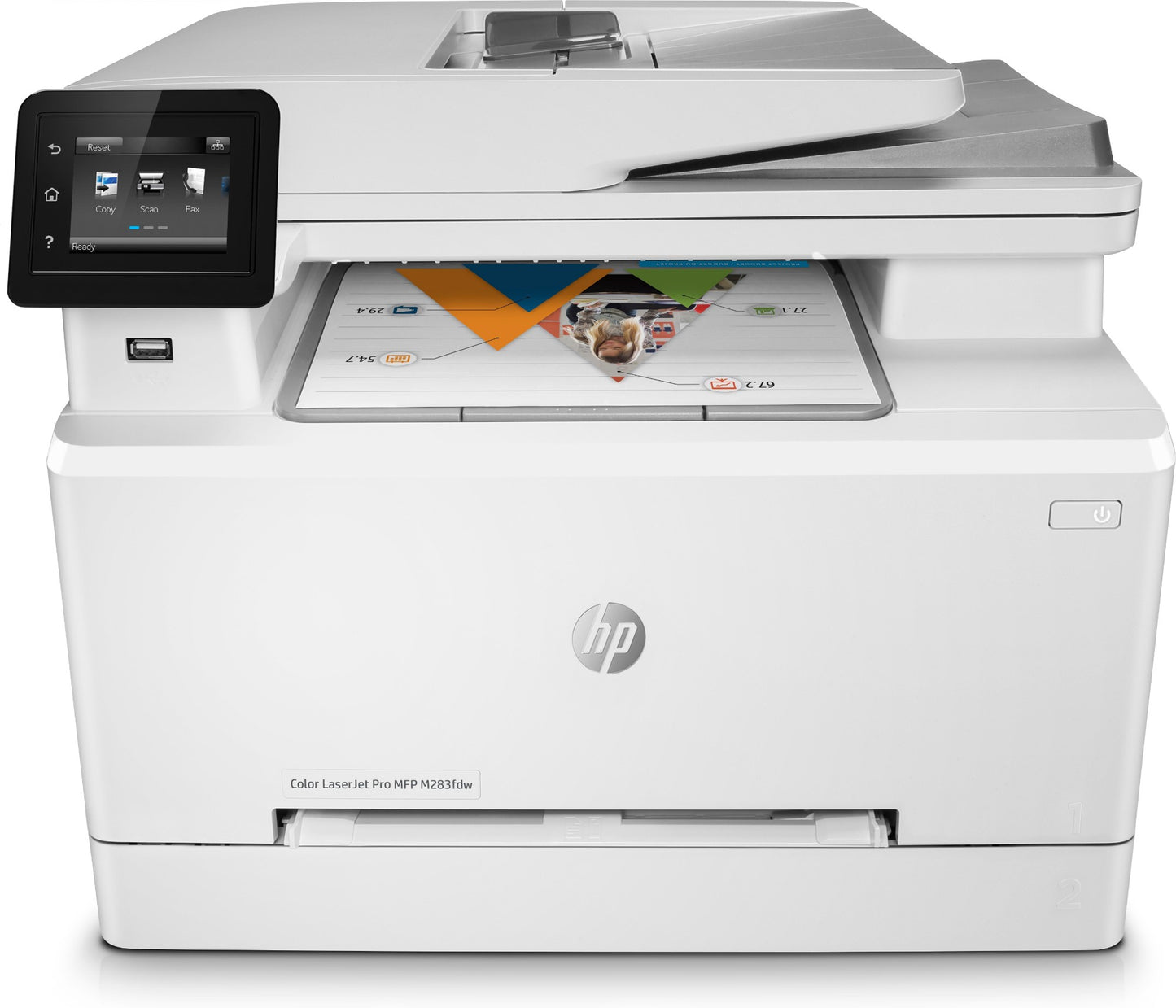 MANUFACTURER RENEWED HP LASER JET PRO M283FDW COLOR MFP 22PPM 600X600DPI 250-SHE