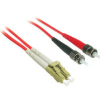 C2G 10m LC/ST Plenum-Rated Duplex 62.5/125 Multimode Fiber Patch Cable fiber optic cable 393.7" (10 m) Red