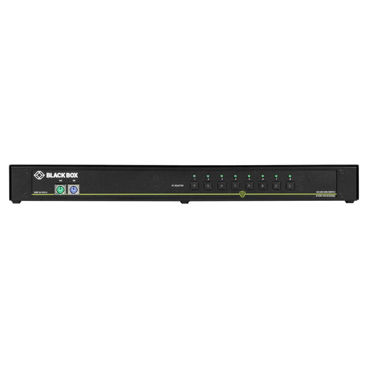 SECURE KVM SWITCH, NIAP 3.0 CERTIFIED - 8-PORT, SINGLE-MONITOR, DVI-I, PS2, USB,