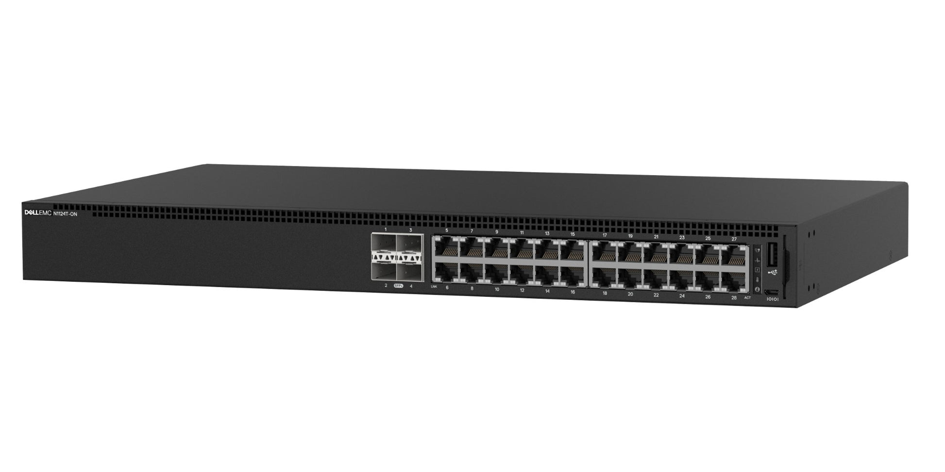 DELL N-Series N1124T-ON network switch Managed L2 Gigabit Ethernet (10/100/1000) 1U Black