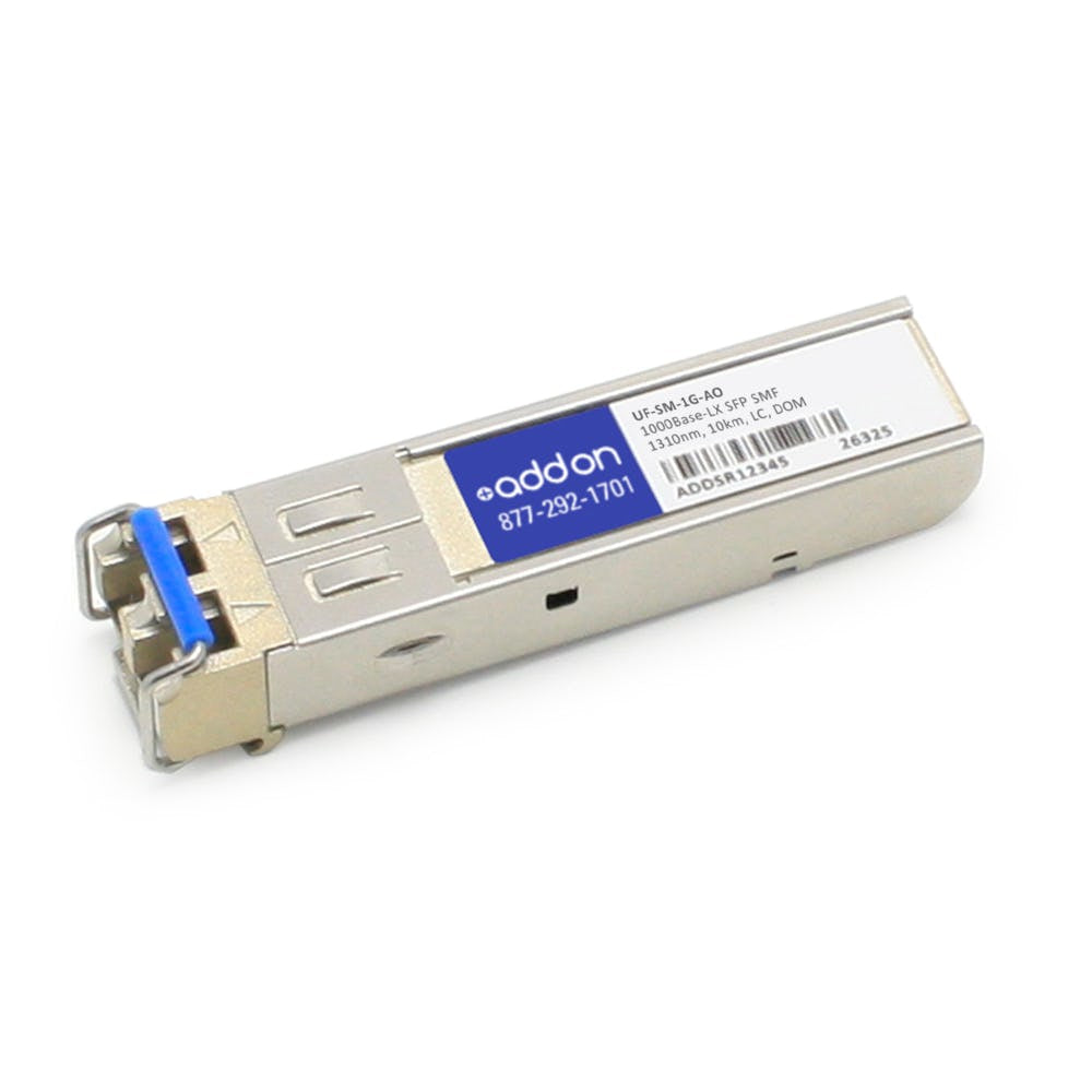 UF-SM-1G-AO - AddOn Networks ADDON UBIQUITI UF-SM-1G COMPATIBLE TAA COMPLIANT 1000BASE-LX SFP TRANSCEIVER (SM