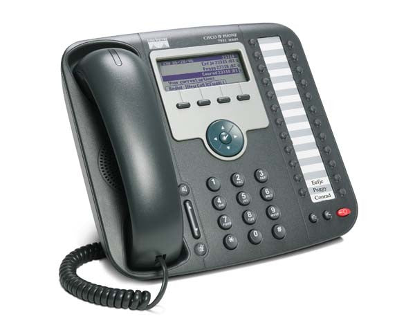 Cisco 7931G, Refurbished IP phone Black 24 lines LCD