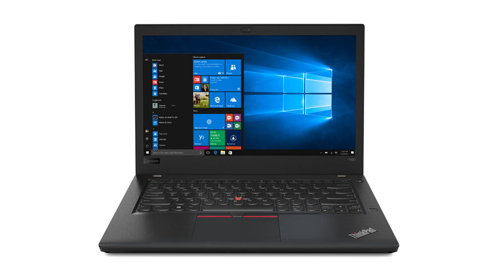 Lenovo ThinkPad T480 Notebook 14" 8 GB DDR4-SDRAM 256 GB SSD Wi-Fi 5 (802.11ac) Windows 10 Pro Black