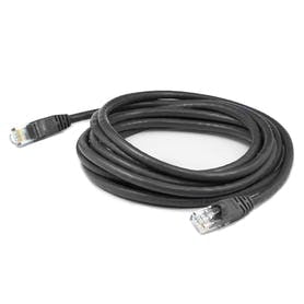 ADD-50FCAT6-BK - AddOn Networks 50FT RJ-45 M/M CAT6 BLACK CU PATCH CBL