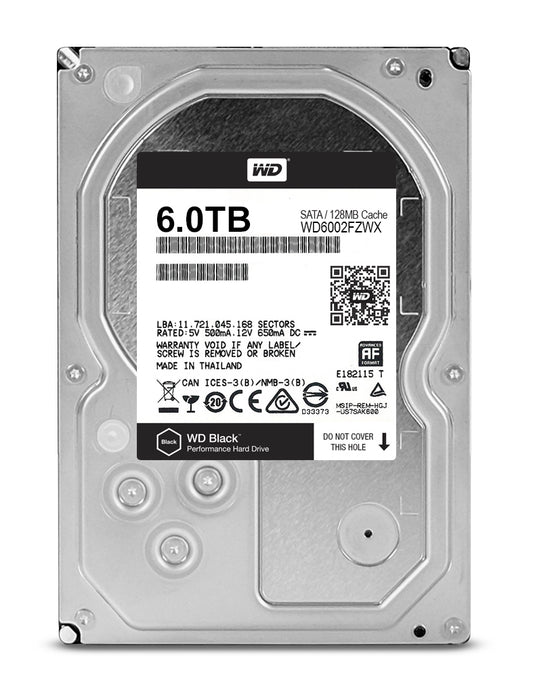 Western Digital Black 3.5" 6000 GB Serial ATA III