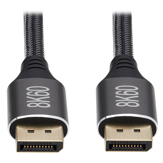 P580-006-8K6 - Tripp Lite DISPLAYPORT 1.4 CABLE LATCHING CONNECTORS 8K 60HZ M/M BLACK 6FT
