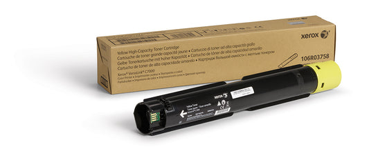 106R03758 - Xerox GENUINE XEROX YELLOW HIGH CAPACITY TONER CARTRIDGE FOR THE XEROX VERSALINK C7000