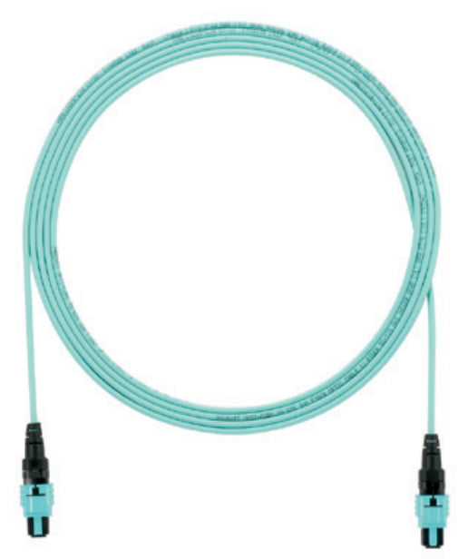 Panduit FXTRP7N7NYNM007 fiber optic cable 275.6" (7 m) PanMPO OFNP OM3 Aqua color