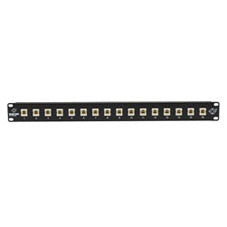 RACKMOUNT FIBER PANEL WITH CONNECTORS (UNASSEMBLED) - 1U, (16) SC SIMPLEX, GSA,