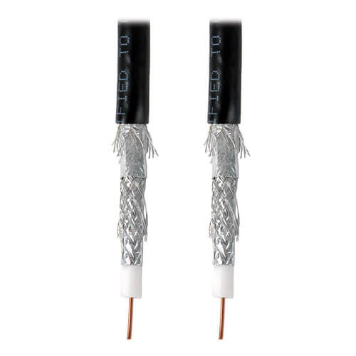 A22401KBK - Tripp Lite 1000ft RG6/U Quad-Shield CMR-Rated Coaxial Cable