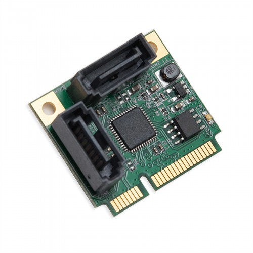 SI-MPE40095 - SYBA MINI PCI EXPRESS 2.0 2-PORT SATA6G CARD, WITH RAID, ASM1061 CHIPSET