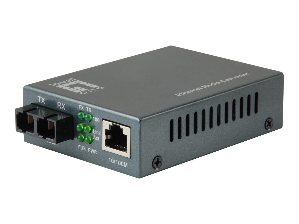 FVM-1220 - LevelOne Managed Fast Ethernet Fiber Media Converter