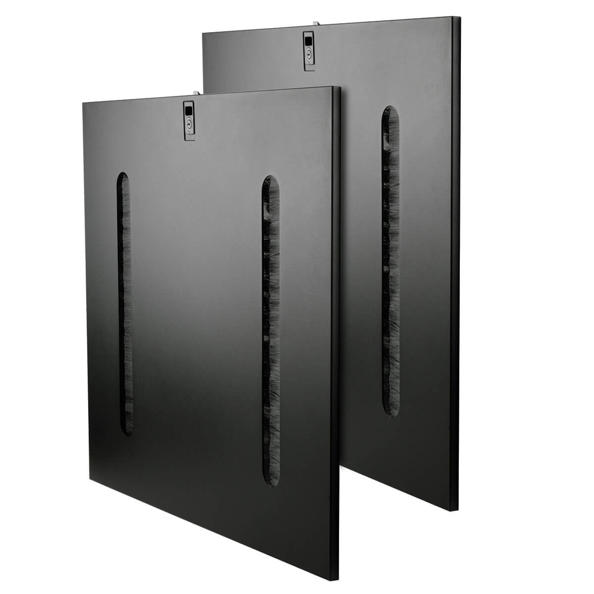 42U RACK ENCLOSURE CABINET SIDE PANELS CABLE PASS THROUGH SLOTS