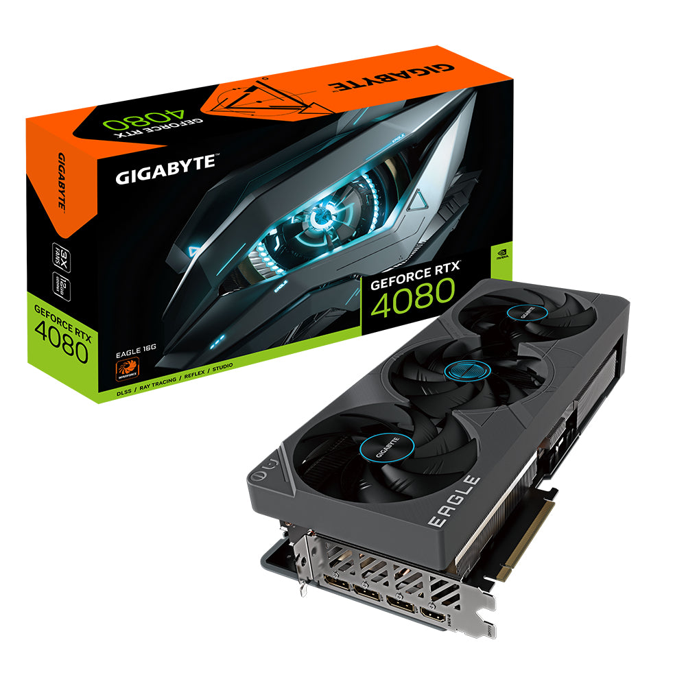 Gigabyte GV-N4080EAGLE-16GD graphics card NVIDIA GeForce RTX 4080 16 GB GDDR6X