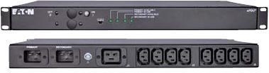 Eaton PWATSSC20001 power distribution unit (PDU) 9 AC outlet(s) 1U Black