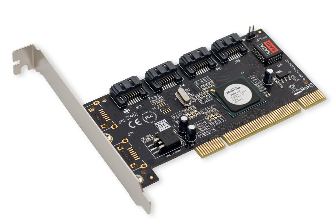 SY-PCI40010 - SYBA PCI SATA II 4X INT. PORTS RAID CONTROLLER, SIL3124 (4-TOP)