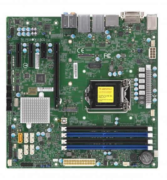 MOTHER BOARD-INTEL, X11SCQ,MICRO ATX,COFFELAKE PCH Q370,LGA1151,1 PCIEX16, SINGL