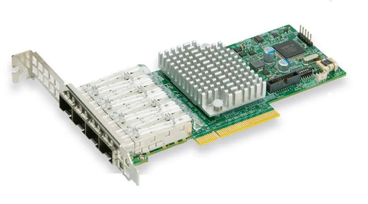 AOC-STG-I4S - Supermicro PERIPHERAL, STD LP 4-PORT 10G SFP+, INTEL XL710 (RETAIL PACK), 4-PORT 10GBE STAN