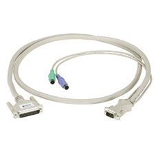 KVM CPU/SERVER CABLE WITH AUDIO - PC, PS/2 COAX, 35-FT. (10.6-M)