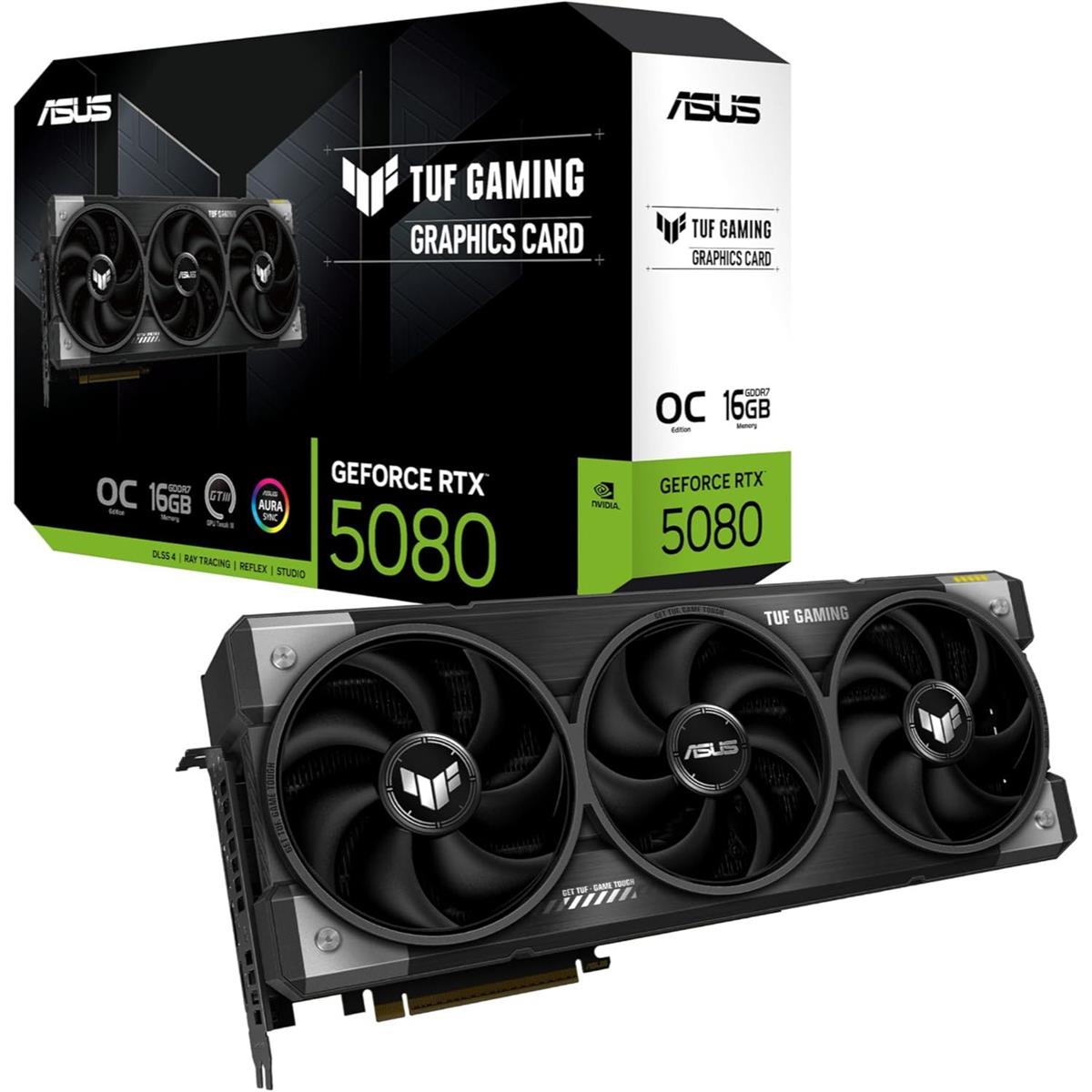 TUF-RTX5080-O16G-GAMING - ASUS TUF Gaming GeForce RTX ™ 5080 16GB GDDR7 OC