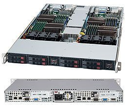 Supermicro CSE-809T-1200B computer case Low Profile (Slimline) Black 1200 W
