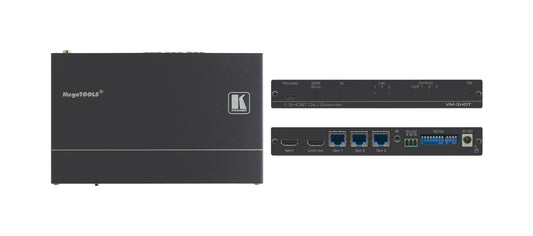 10-8048901090 - Kramer Electronics VM-3HDT IS A HIGH-QUALITY, LONG-REACH 1:3 HDBASET EXTENDER DISTRIBUTOR THAT TAKE