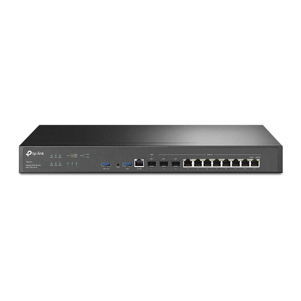 TP-Link ER8411 wired router Gigabit Ethernet Black