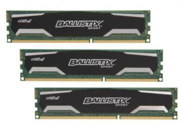 Crucial 12GB DDR3-1600 memory module 1600 MHz