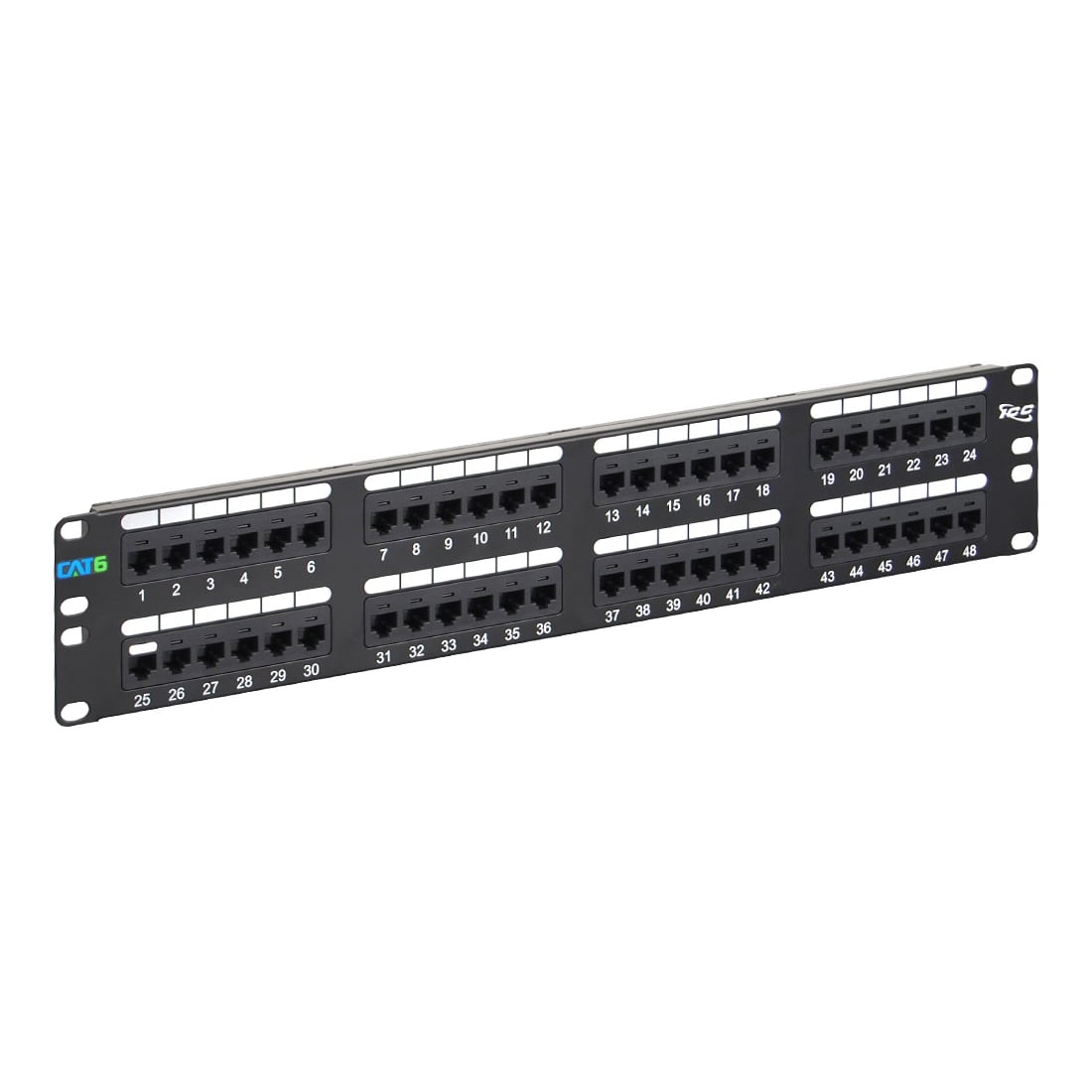 JPM816AHD - Black Box SpaceGAIN 48 Port 1U CAT6 High-Density Patch Panel