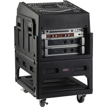 1SKB19-R1406 - SKB MIGHTY GIG RIG: 14U+ TOP RACK, 6U FRONT RACK W/REAR RAILS, BUILT-IN PEDESTAL