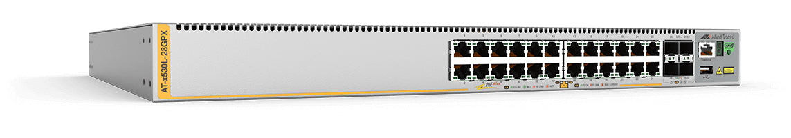 Allied Telesis X530L-28GPX Managed L3 Gigabit Ethernet (10/100/1000) Power over Ethernet (PoE) Stainless steel