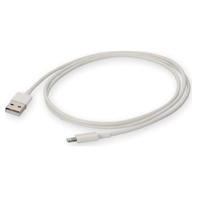 USB2LGTSL1MW - AddOn Networks ADDON 1M USB 2.0 (A) MALE TO LIGHTNING MALE WHITE CABLE