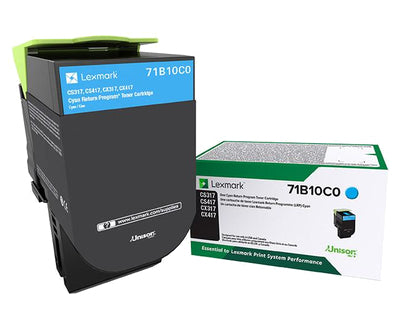 Lexmark 71B10C0 toner cartridge Original Cyan 1 pcs