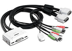 TK-214I - Trendnet 2-PORT DVI AUDIO KVM SWITCH