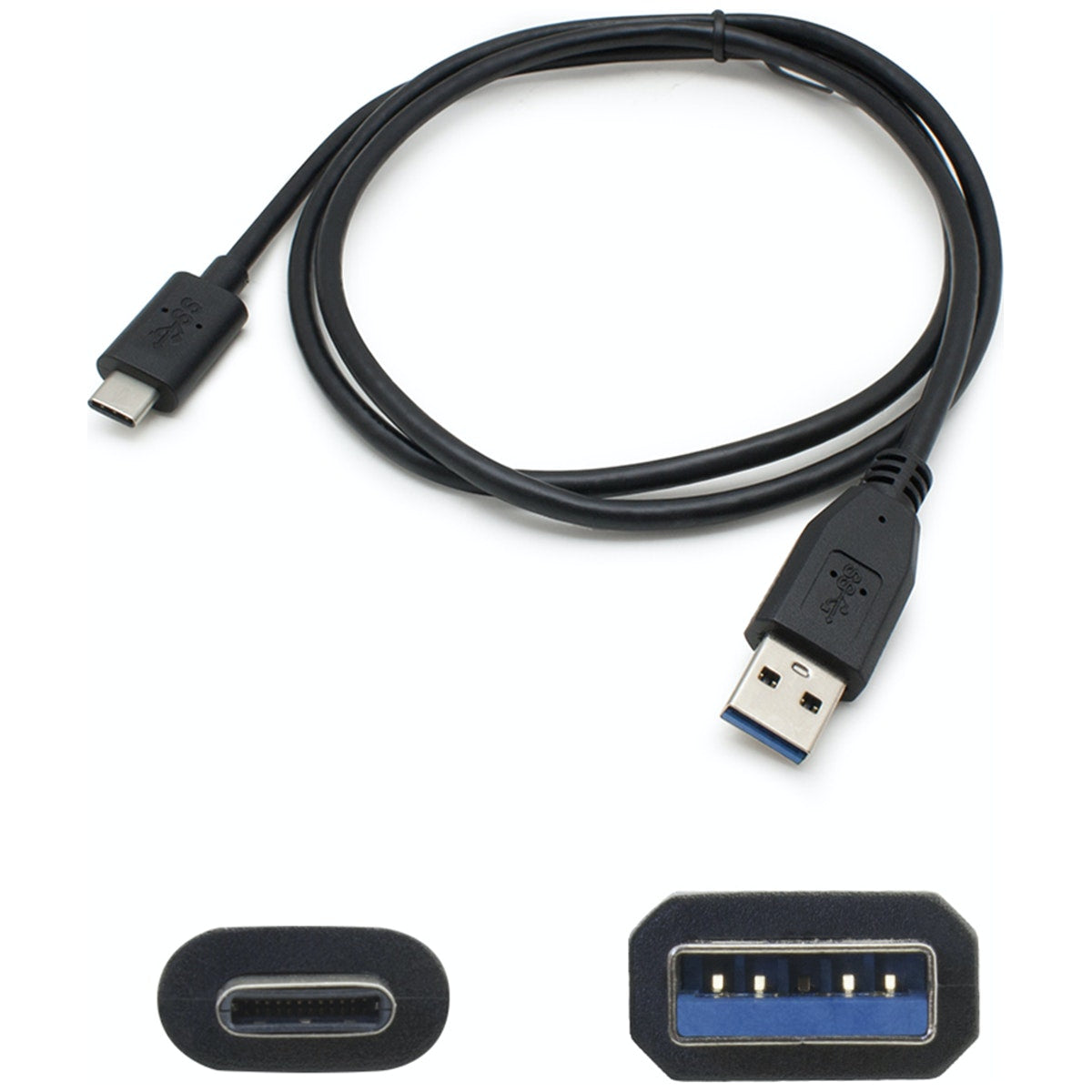 USBC2USB310F - AddOn Networks ADDON 10FT USB-C MALE TO USB 3.0 (A) MALE BLACK CABL