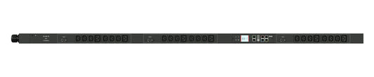 3PH, 208V AC, 30A (24A/PH RATED); 24 OUTLETS: 18X C13, 6X C19; PLUG: NEMA L15-30