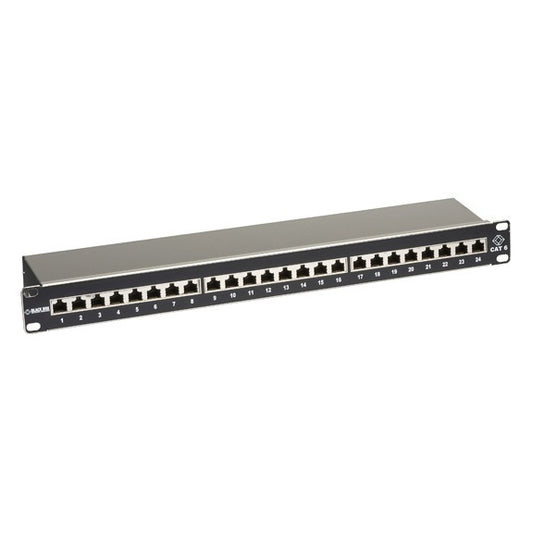 CAT6 SHIELDED PATCH PANEL - 1U, 24-PORT, GSA, TAA