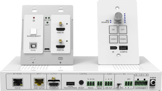 CE-H23Y11-S1 - Siig WALLPLATE HDMI HDBASET KIT. WALLPLATE DESIGN ALLOWS YOU TO SELECT AND SWITCH BET