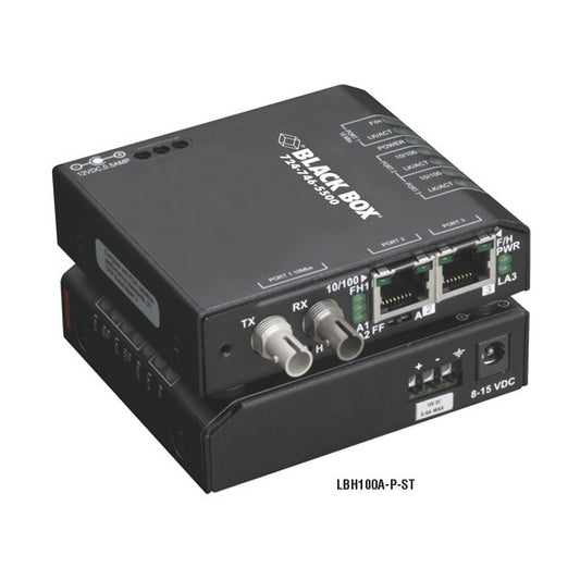 FAST ETHERNET EXTREME TEMPERATURE SWITCH(2)10/100-MBPS COPPER RJ45,(1)100-MBPS M