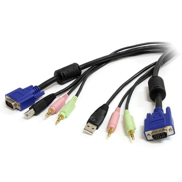 USBVGA4N1A10 - StarTech.com CONNECT HIGH RESOLUTION VGA VIDEO, USB, AUDIO AND MICROPHONE ALL IN ONE CABLE -