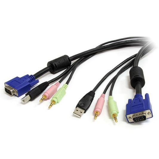 USBVGA4N1A10 - StarTech.com CONNECT HIGH RESOLUTION VGA VIDEO, USB, AUDIO AND MICROPHONE ALL IN ONE CABLE -