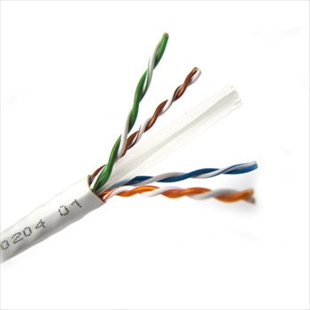 T2404L6-WH - Weltron 1000FT WHITE CAT6 SOLID CABLE UTP CMR