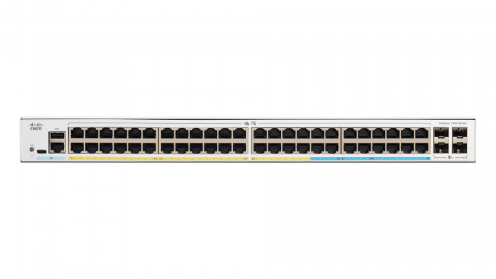C1300-48MGP-4X - Cisco 40-Port Gigabit PoE+ 8-Port Multi-Gigabit PoE++ 4-Port 10G SFP+ Managed Switch