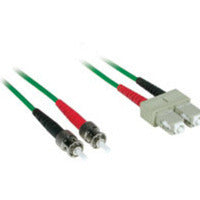 C2G 10m ST/SC Plenum-Rated Duplex 62.5/125 Multimode Fiber Patch fiber optic cable 393.7" (10 m) Green