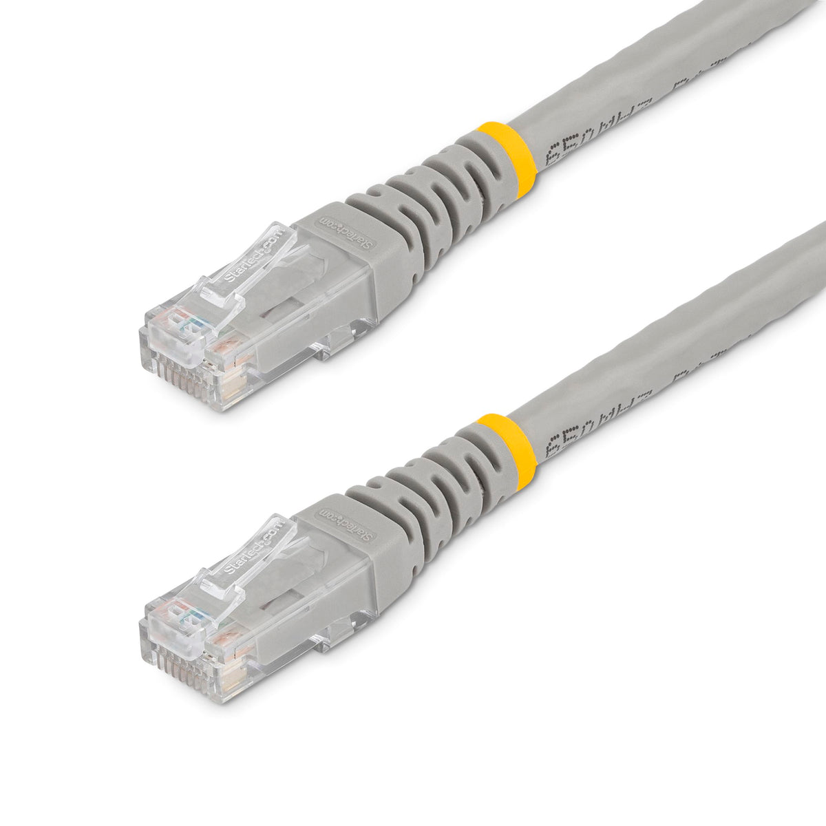 C6PATCH2GR - StarTech 2ft Gray Molded Cat6 Utp Patch Cable