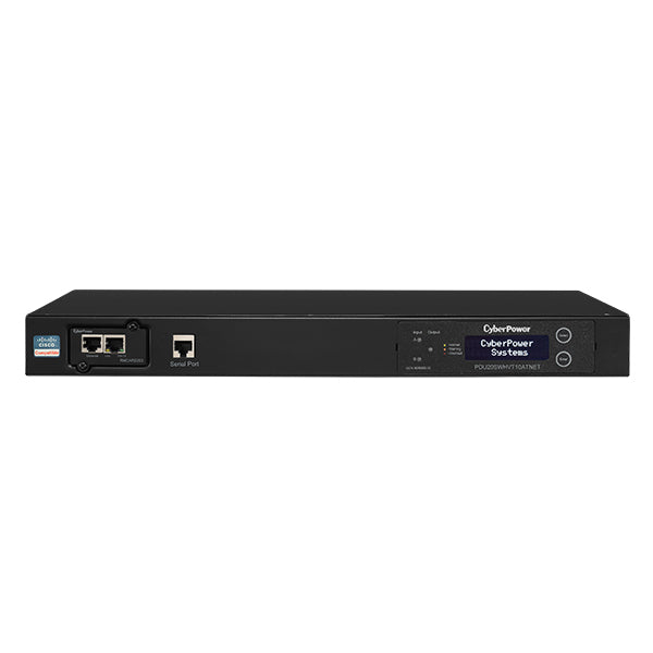 CyberPower PDU20SWHVT10ATNET power distribution unit (PDU) 10 AC outlet(s) 1U Black